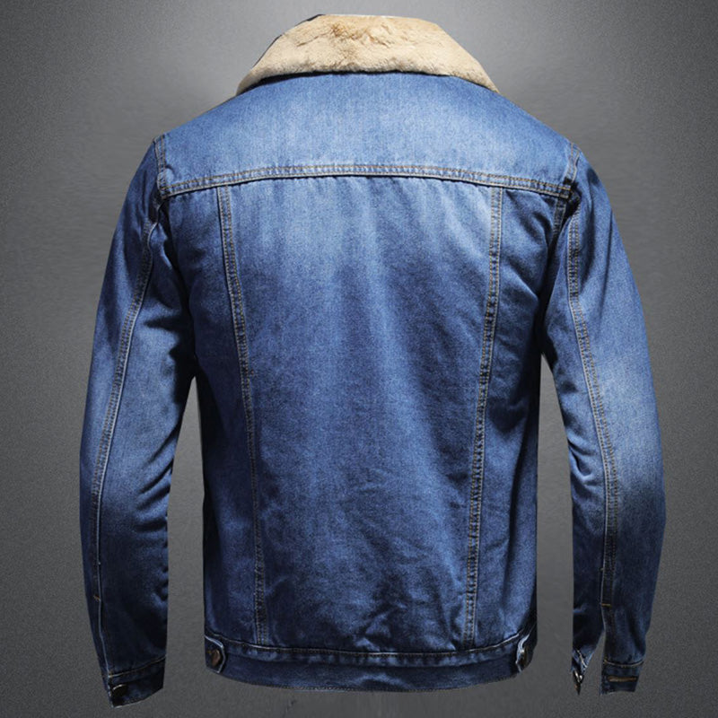 Men's - Stylish Denim Jacket with Warm Lining