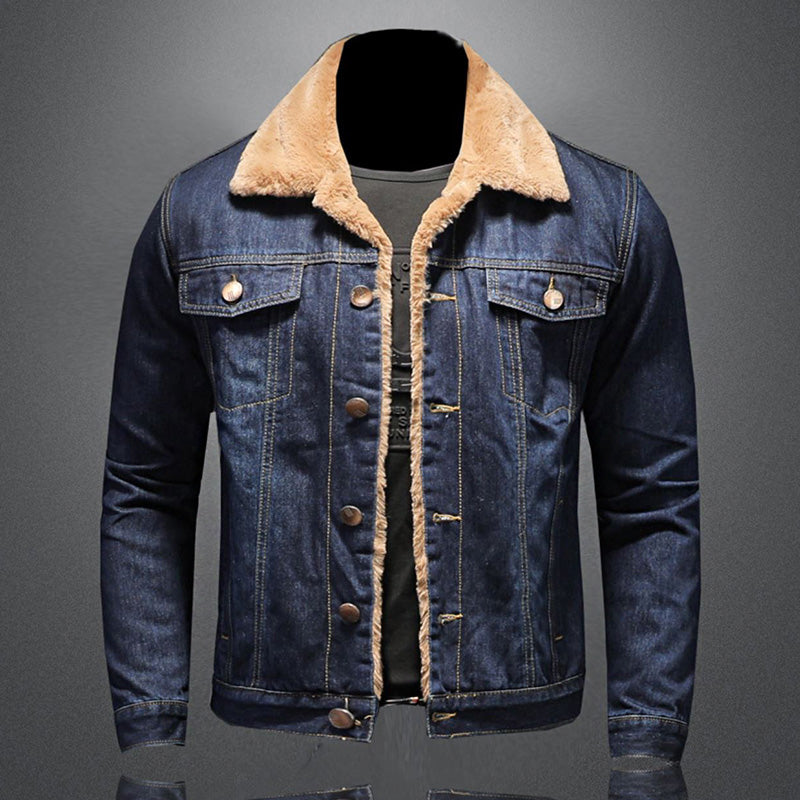 Men's - Stylish Denim Jacket with Warm Lining