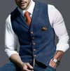 Men - Waistcoat - Elegant Stylish Fabric - Perfect for Formal Occasions