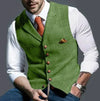 Men - Waistcoat - Elegant Stylish Fabric - Perfect for Formal Occasions