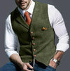 Men - Waistcoat - Elegant Stylish Fabric - Perfect for Formal Occasions