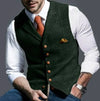 Men - Waistcoat - Elegant Stylish Fabric - Perfect for Formal Occasions