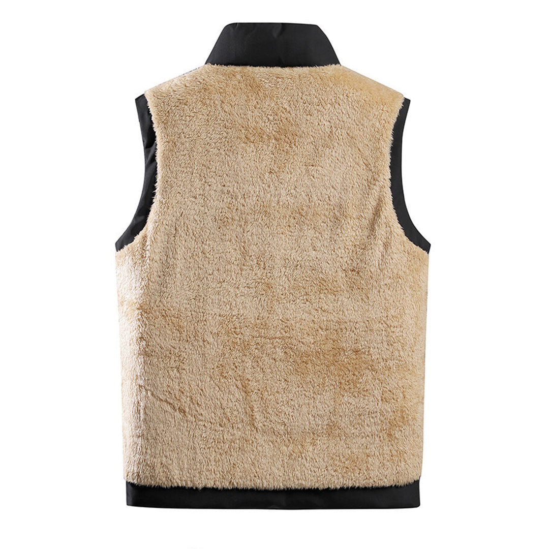 Warmly lined fleece waistcoat