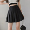 Pleated skirt with high waist