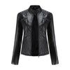 Spring leather biker jacket