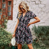 High-end floral summer dress