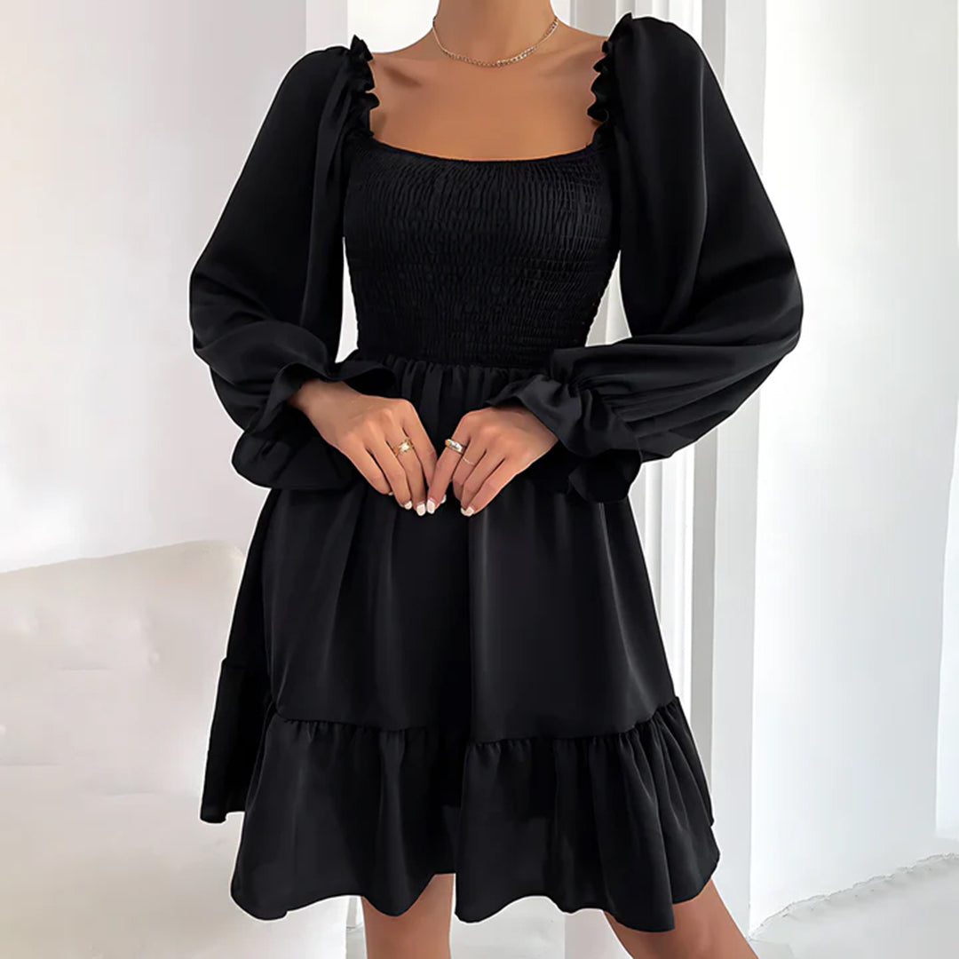 Stylish Dress With Ruffles