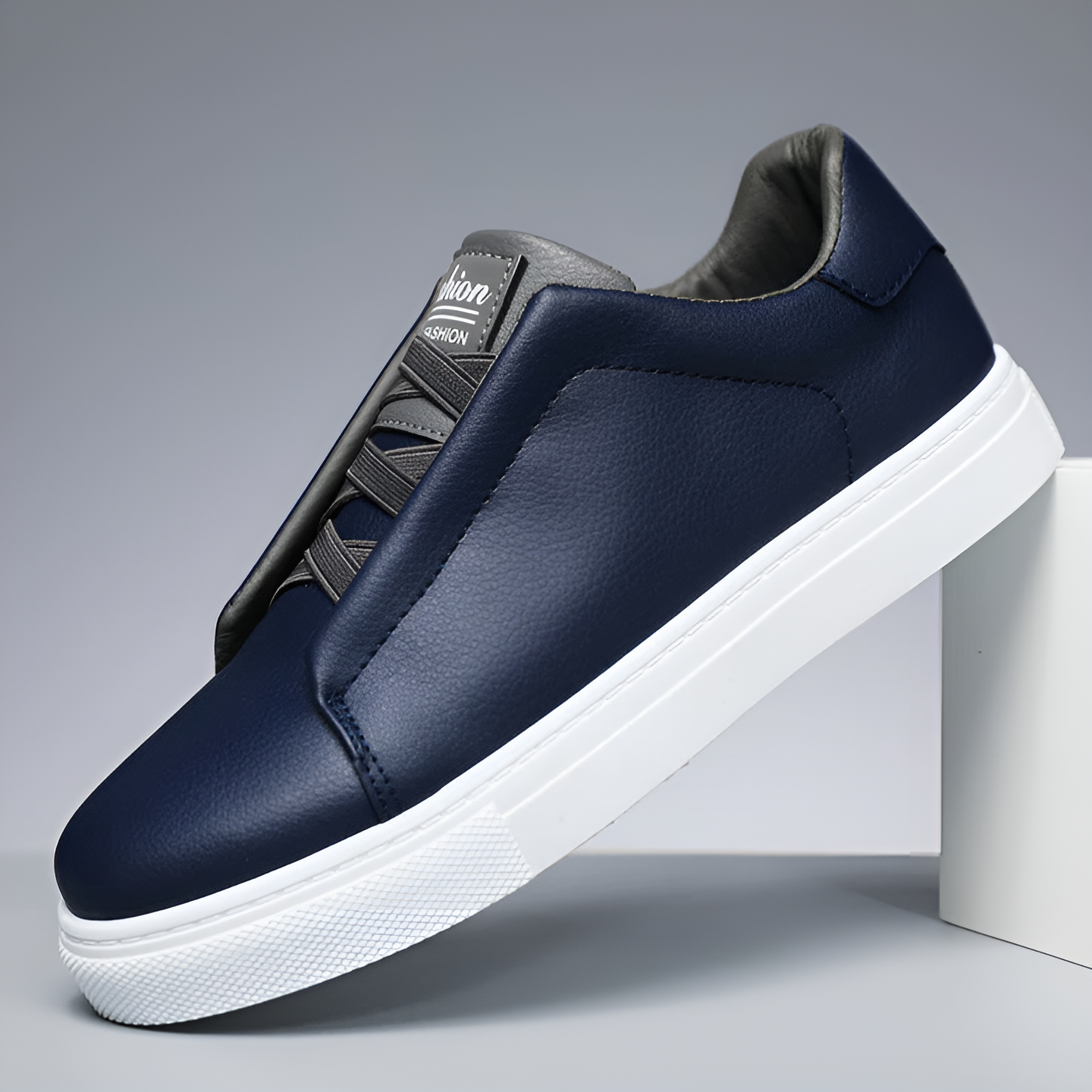 Men's - Slip-On Casual Sneakers with Cushioned Insole