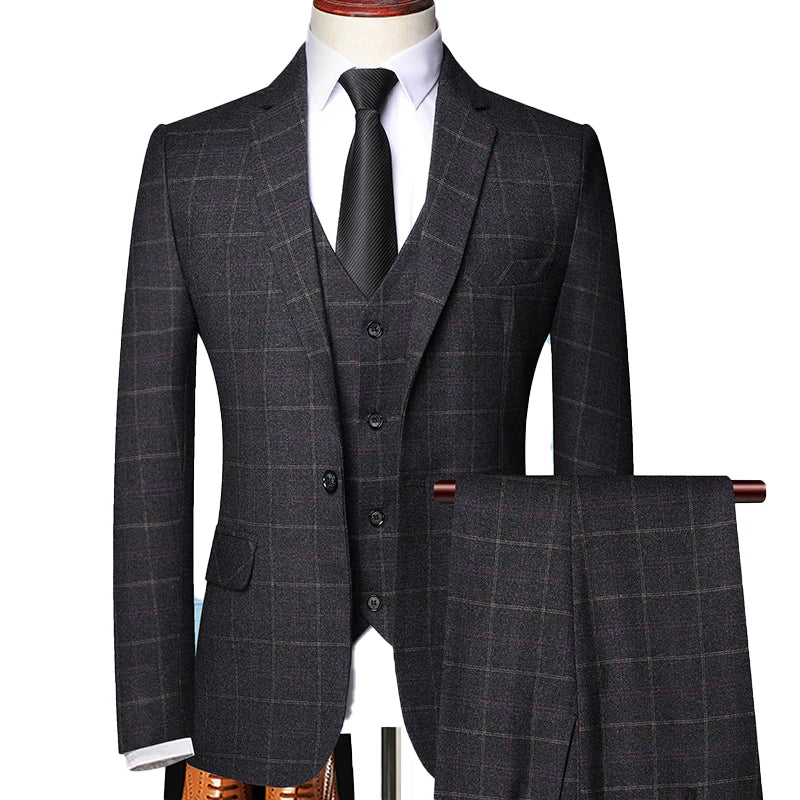 Peaky-Inspired 3-Piece Suit