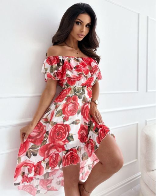 Dress with floral print