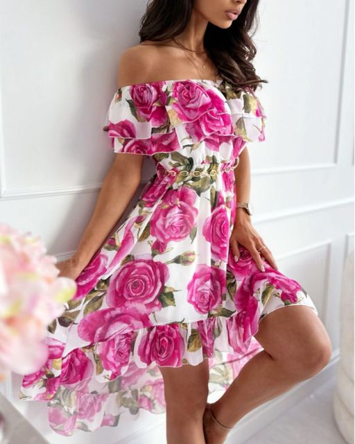 Dress with floral print