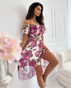 Dress with floral print