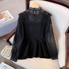 Black lace blouse