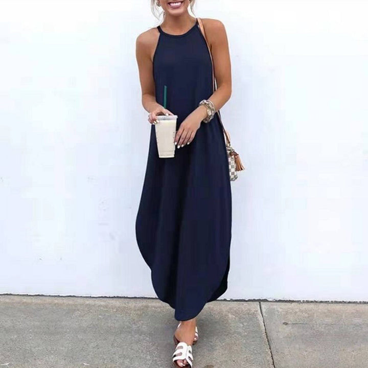 Stylish casual dress with straps