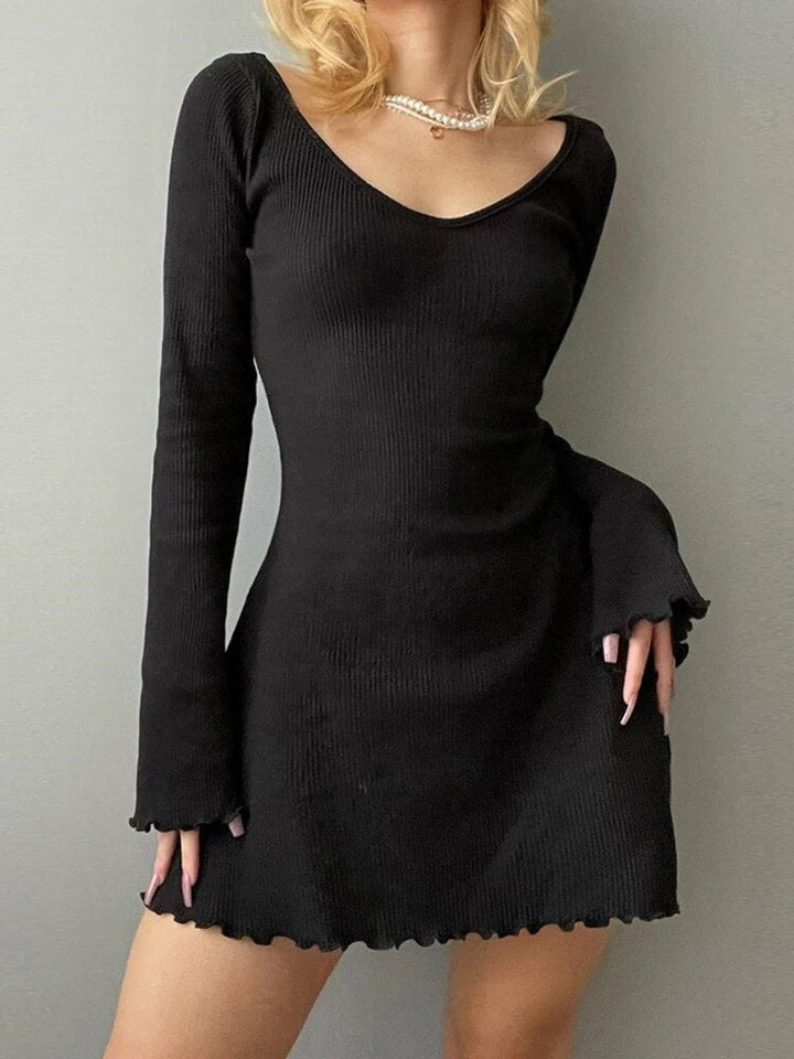 Elegant knitted dress for women