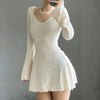 Elegant knitted dress for women