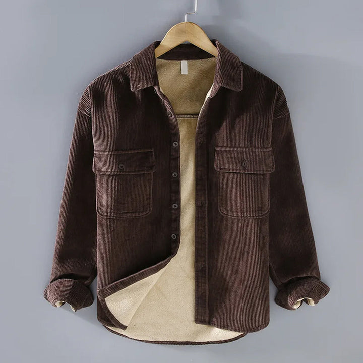 Men's corduroy shirt for winter