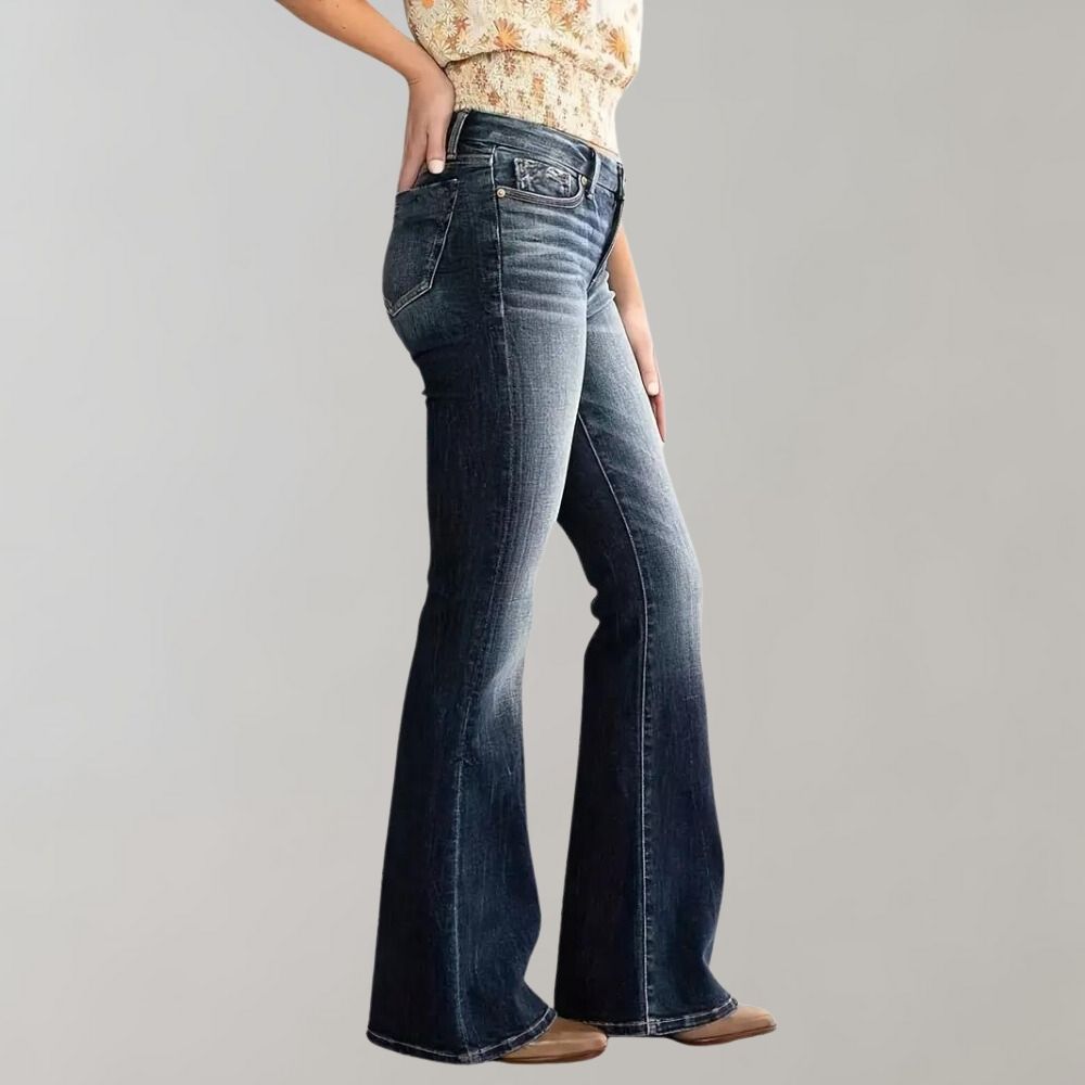 Marie - Flared denim trousers