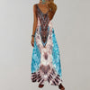 Trendy summer dress with V-neckline and