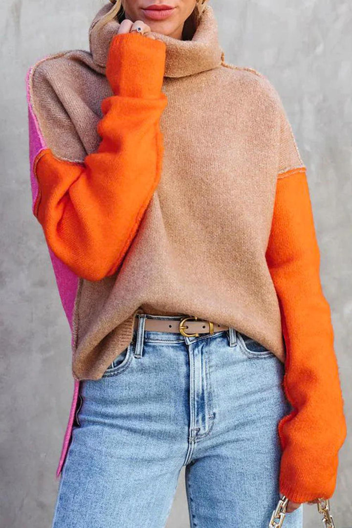 Stunning colour block jumper