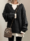 Fashionable knitted jumper for women