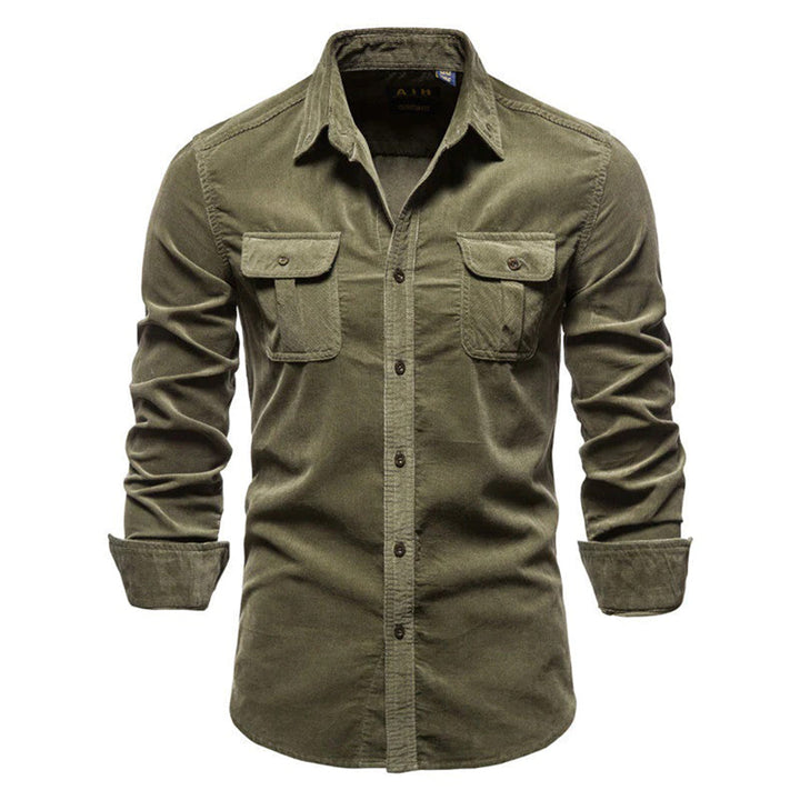 Men's corduroy shirt for autumn and winter