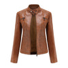 Spring leather biker jacket