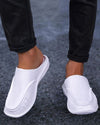 Men's - Fashionable Slippers - Comfortable Fabric - Stylish Indoor/Outdoor Footwear