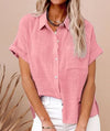 Casual and stylish linen and cotton shirt