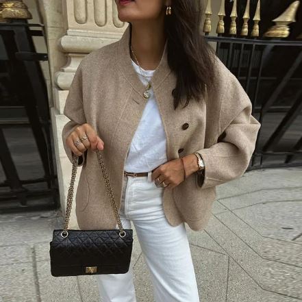 Elegant wool trench coat