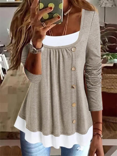 Casual ruffled top