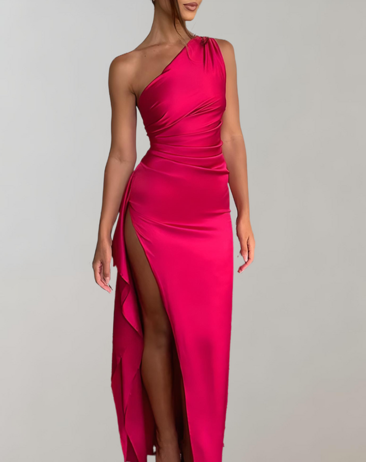 The shiny slit dress for women 2024