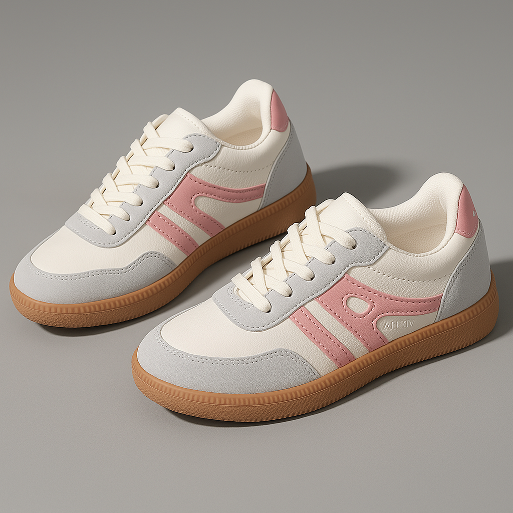 Women's - Comfortable Sneakers - Breathable Fabric - Stylish and Supportive Shoes