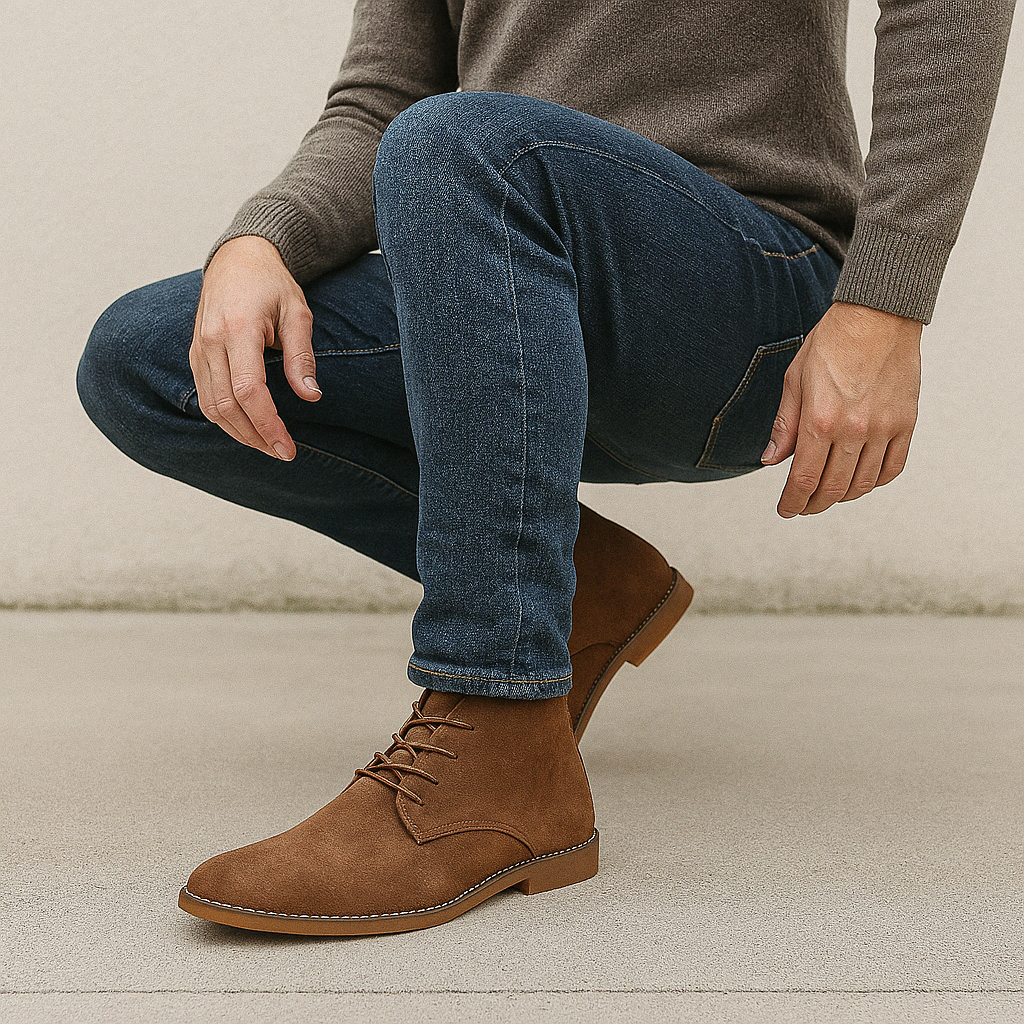 Men's - Classic Leather Shoes - Elegant Style