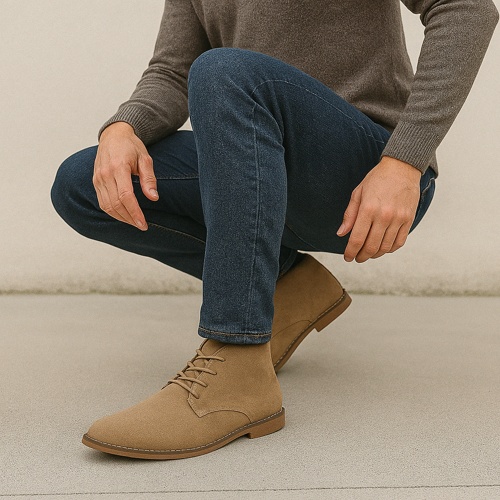 Men's - Classic Leather Shoes - Elegant Style