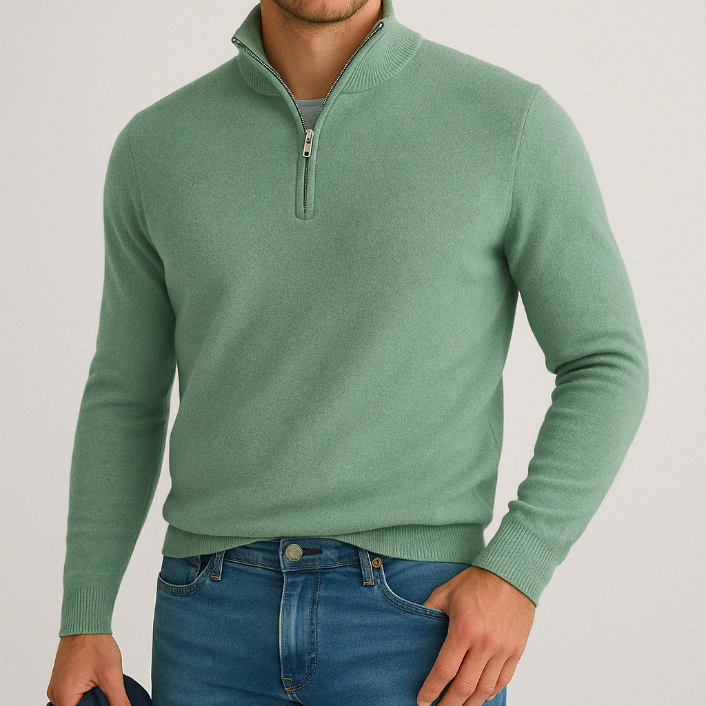 Men's – Quarter-Zip Sweater – Comfortable Knit, Casual Fit – Everyday Wear