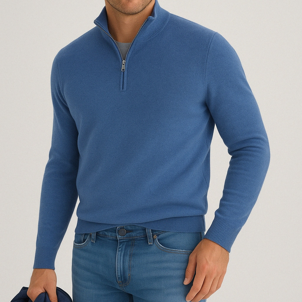 Men's – Quarter-Zip Sweater – Comfortable Knit, Casual Fit – Everyday Wear