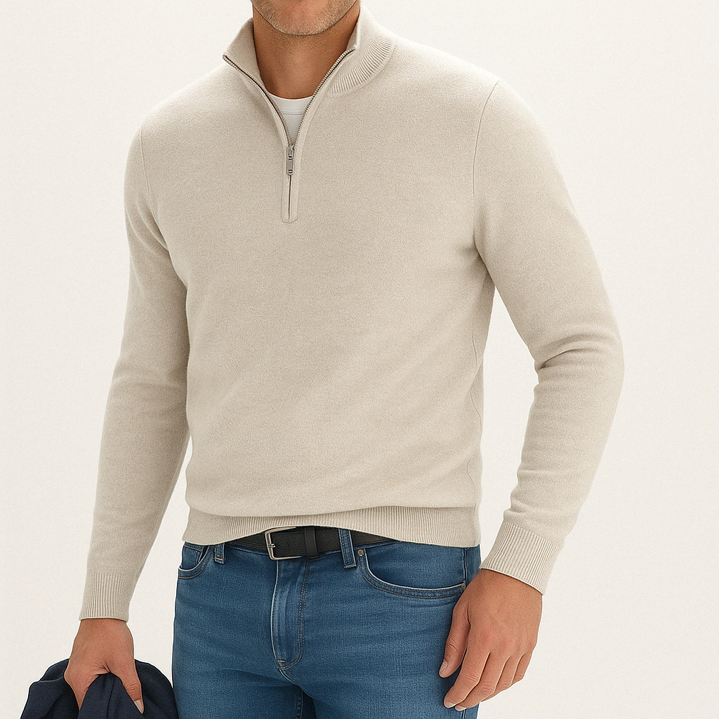 Men's – Quarter-Zip Sweater – Comfortable Knit, Casual Fit – Everyday Wear