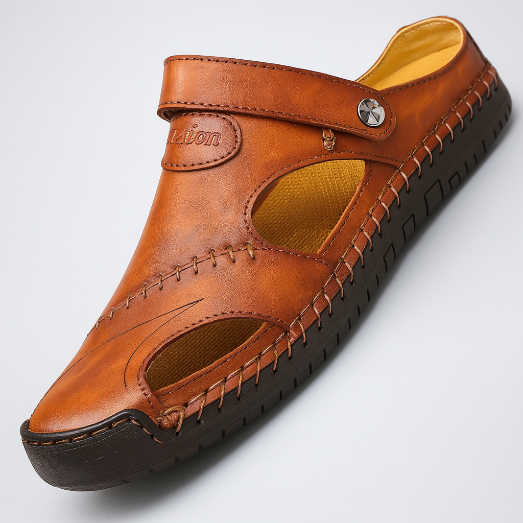 Men's - Comfort Leather Sandals - Summer Style
