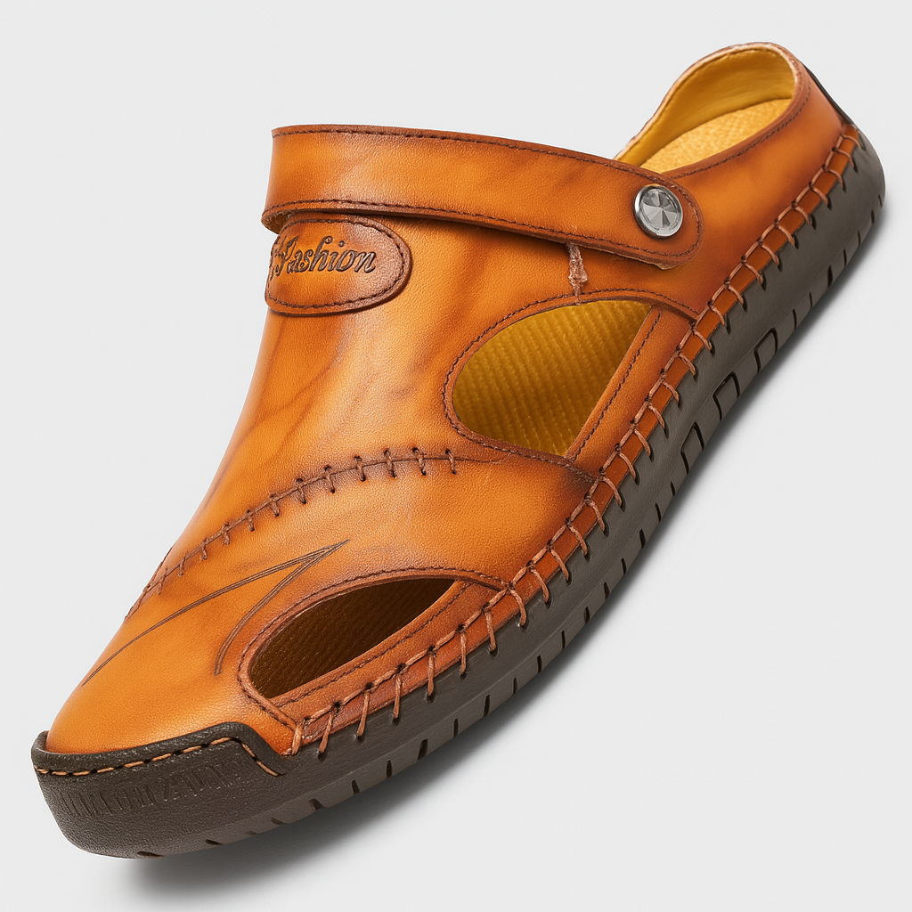Men's - Comfort Leather Sandals - Summer Style
