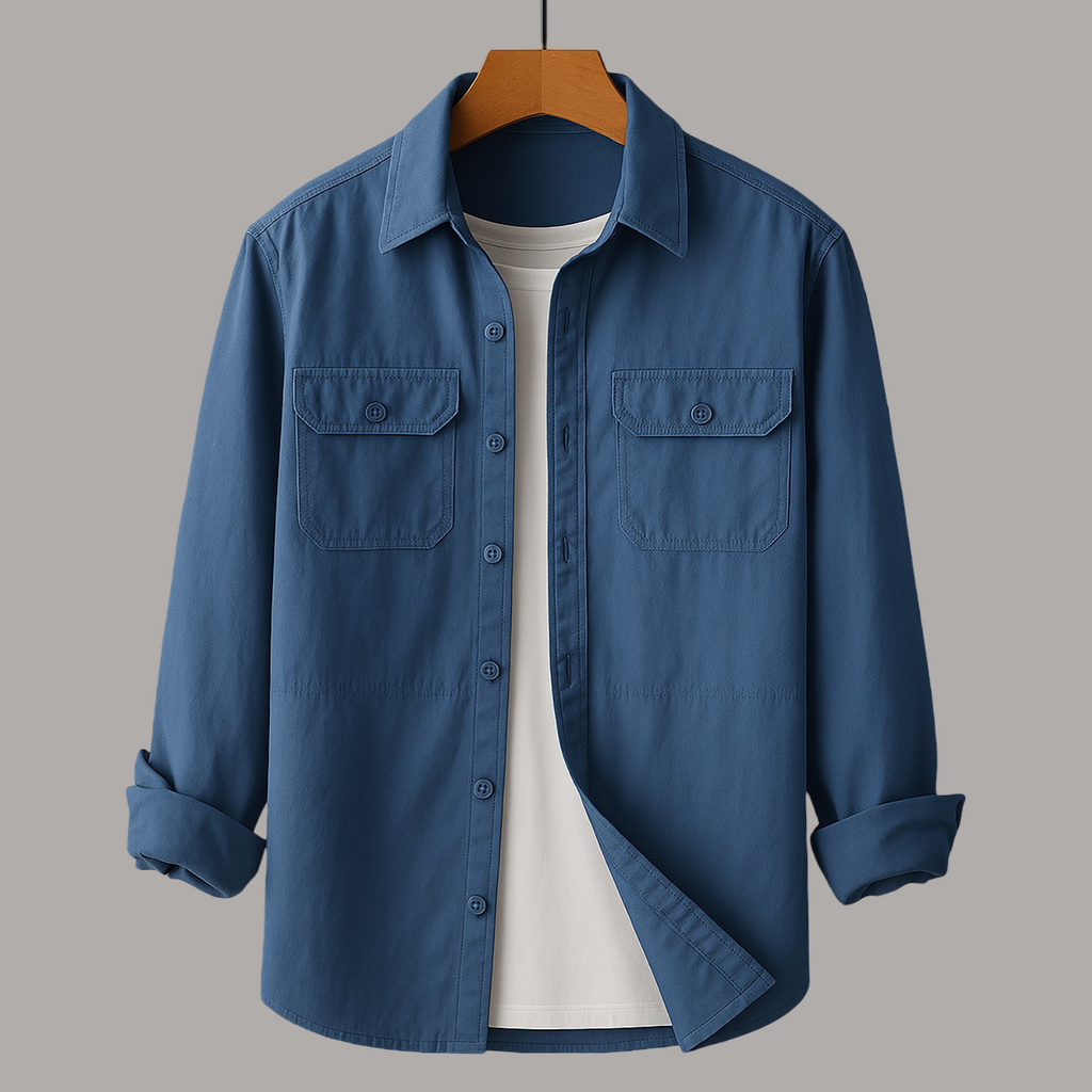 Men's – 100% Cotton Shirt – Classic Fit, Breathable Fabric – Casual Wear