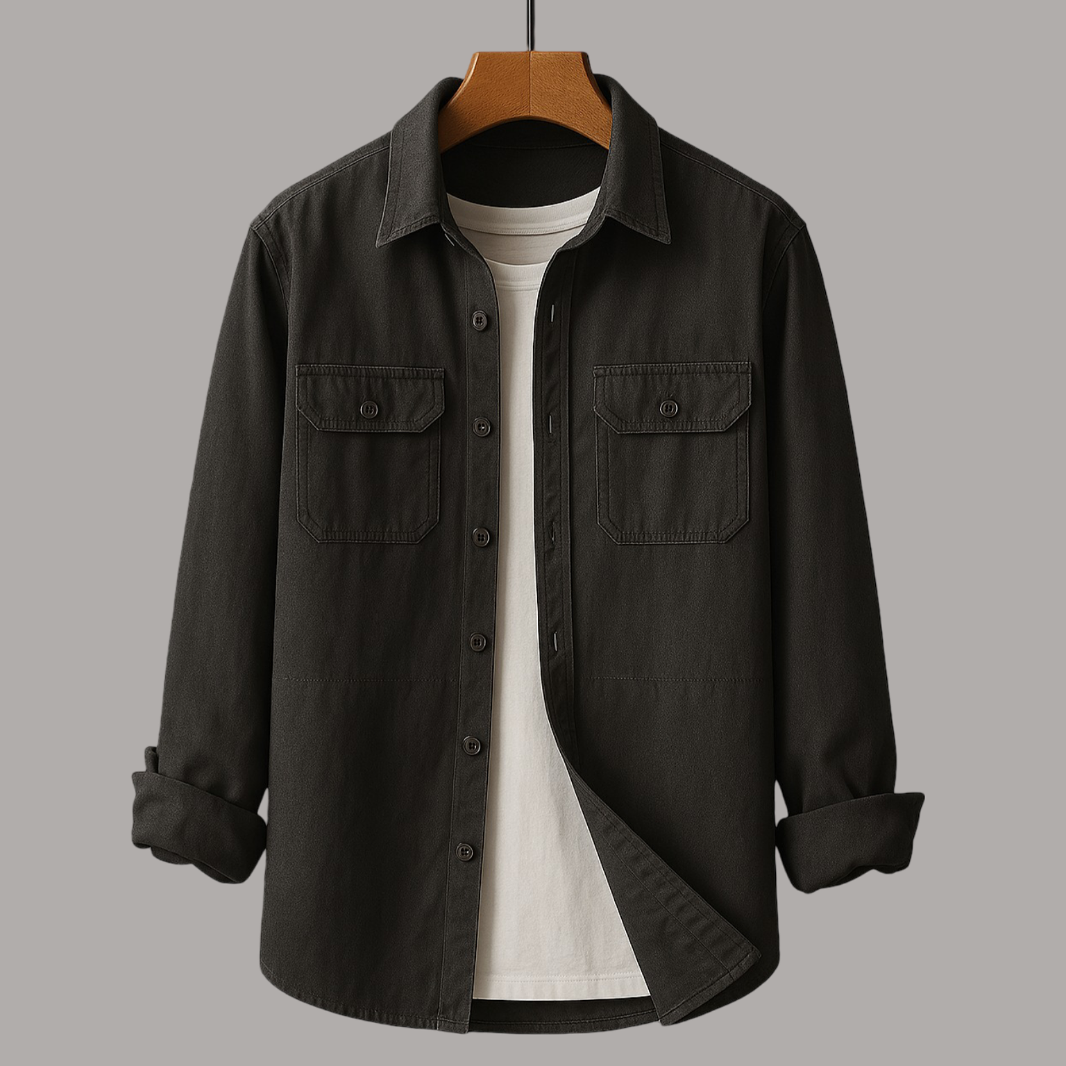 Men's – 100% Cotton Shirt – Classic Fit, Breathable Fabric – Casual Wear