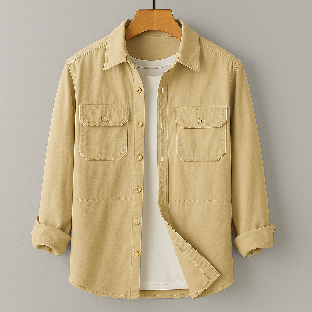 Men's – 100% Cotton Shirt – Classic Fit, Breathable Fabric – Casual Wear