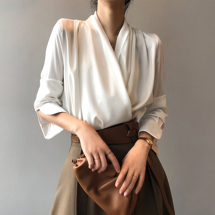 Elegant satin blouse