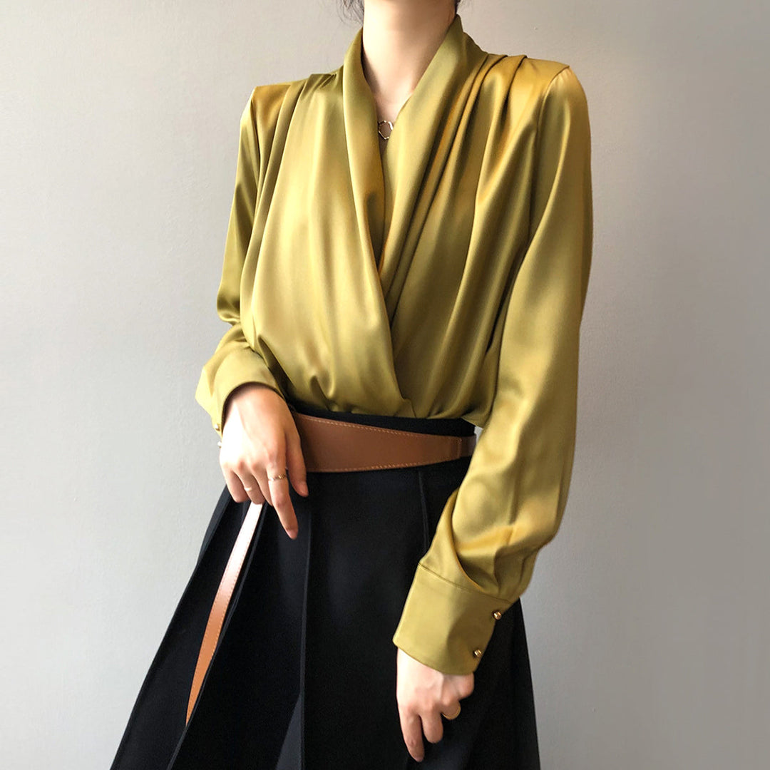 Elegant satin blouse