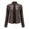 Spring leather biker jacket