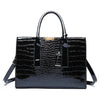 Ladies' handbag with crocodile print