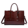 Ladies' handbag with crocodile print