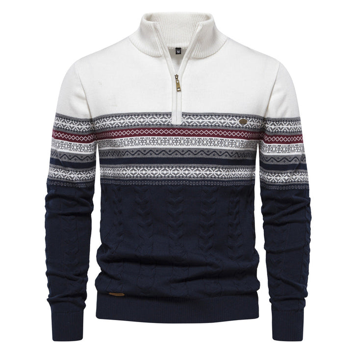 The Stand-up Collar Men's Knitted Jumper