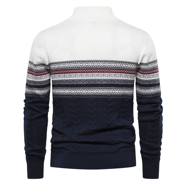 The Stand-up Collar Men's Knitted Jumper